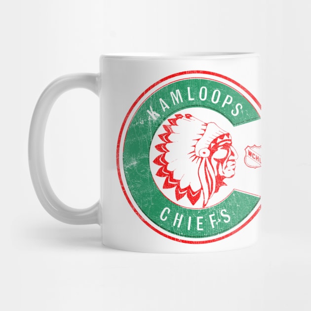 Kamloops Chiefs - Defunct 70s Hockey Team by DrumRollDesigns